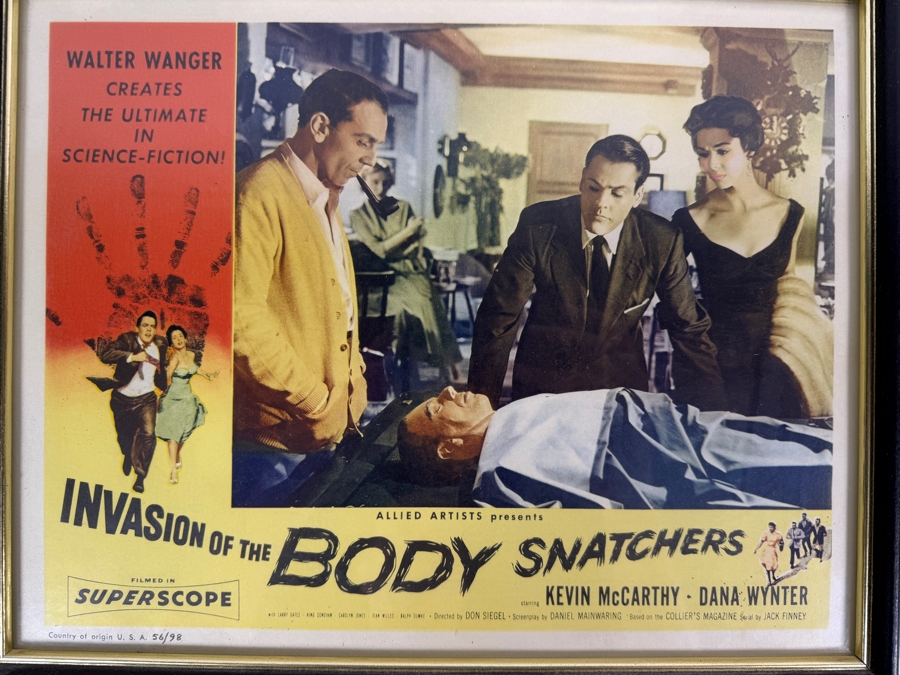 Vintage 1956 Lobby Card for the Science-Fiction Film Invasion of the Body Snatchers 56/98 Framed 14.5 X 11.5 [Photo 3]