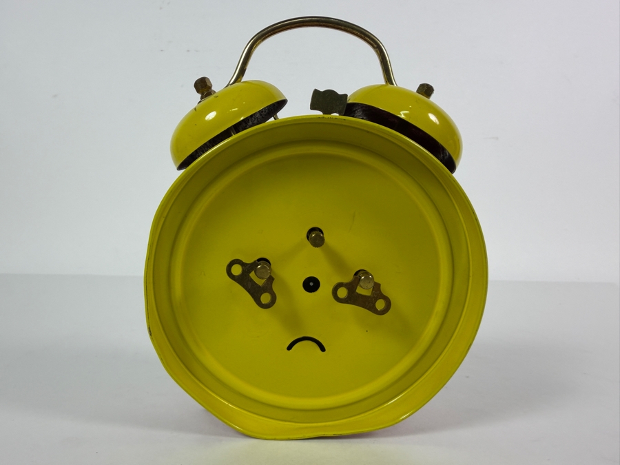 Vintage Walt Disney Productions Mickey Mouse Twin-Bell Mechanical Alarm Clock by Bradley in West Germany circa 1970s Working 6.5'H [Photo 3]