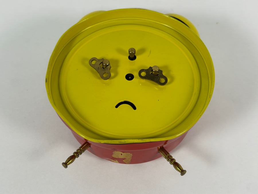 Vintage Walt Disney Productions Mickey Mouse Twin-Bell Mechanical Alarm Clock by Bradley in West Germany circa 1970s Working 6.5'H [Photo 5]