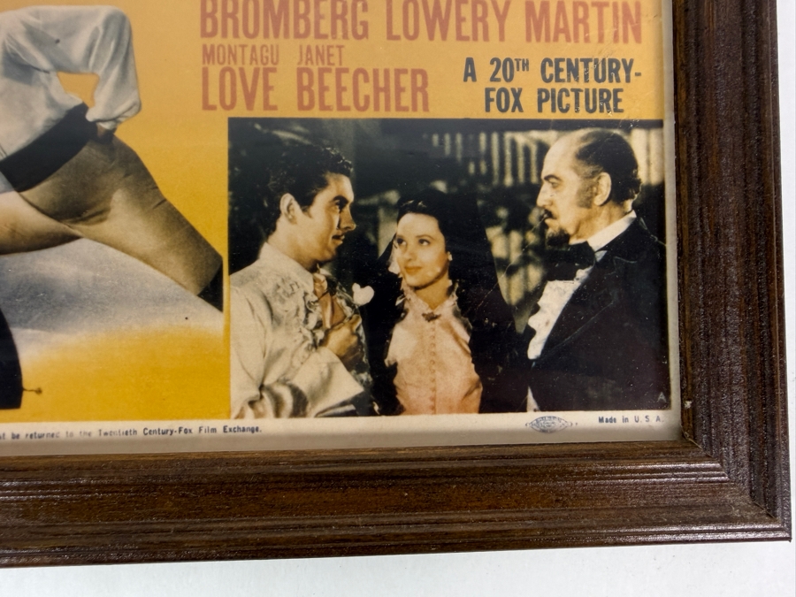 Vintage 1940 The Mark of Zorro Lobby Card Framed 15 X 12 [Photo 4]