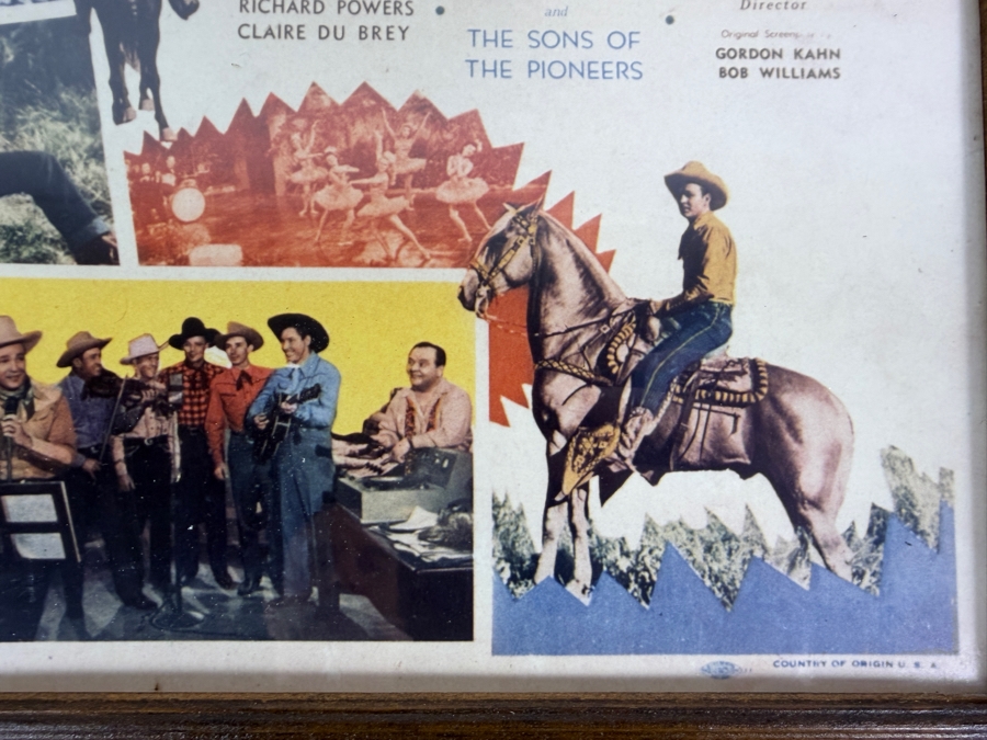 Lights In Old Santa Fe Lobby Card Roy Rogers, Dale Evans and Trigger Framed 15 X 12 [Photo 5]