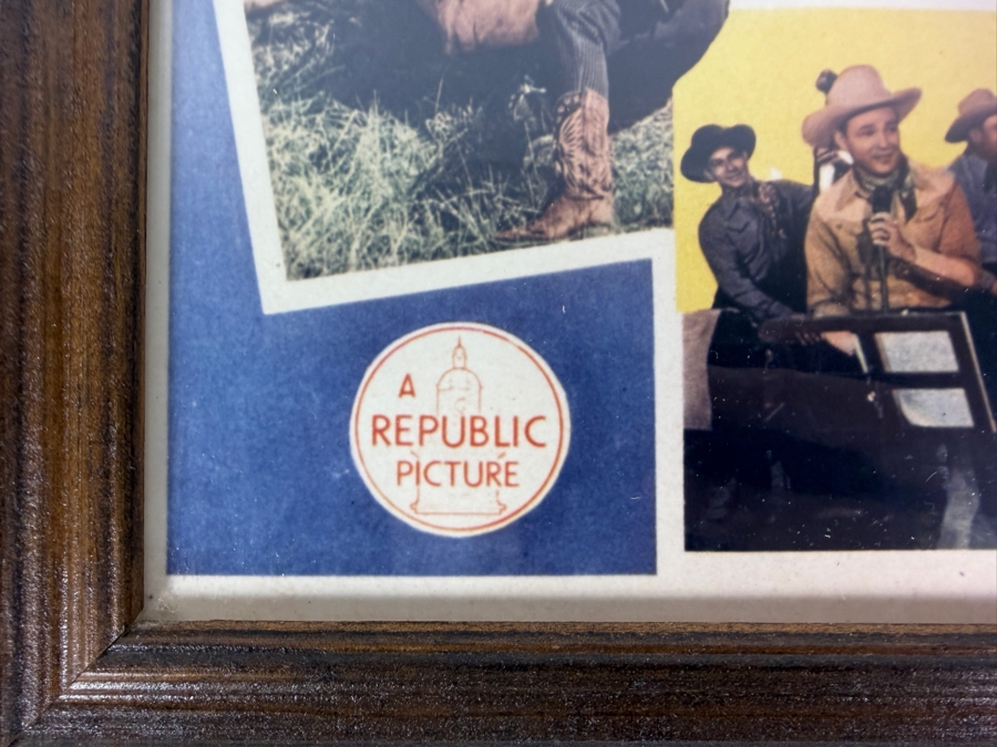Lights In Old Santa Fe Lobby Card Roy Rogers, Dale Evans and Trigger Framed 15 X 12 [Photo 7]