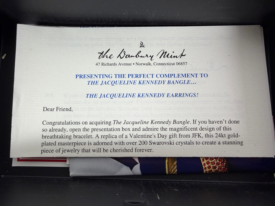 The Danbury Mint Jacqueline Kennedy Swarovski Crystal Bangle by Camrose & Kross [Photo 7]