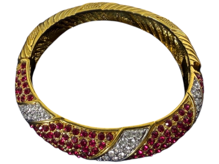 The Danbury Mint Jacqueline Kennedy Swarovski Crystal Bangle by Camrose & Kross [Photo 3]