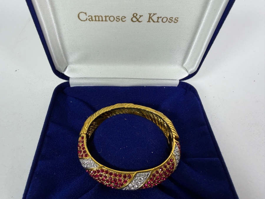 The Danbury Mint Jacqueline Kennedy Swarovski Crystal Bangle by Camrose & Kross [Photo 2]