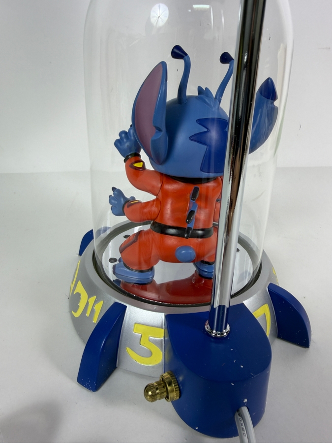 Rare Disney Stitch 'Experiment 626' Lamp Featuring Stitch in his Prisoner Suit Inside a Glass Dome 15H [Photo 7]