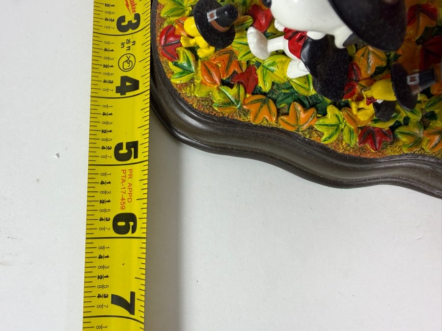 Vintage Peanuts A Time To Give Thanks Thanksgiving Lighted Sculpture By Danbury Mint 10'W X 5'D X7'H [Photo 9]