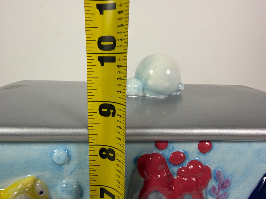 Vintage Westland Giftware Disney Pixar Finding Nemo Dentist Office Aquarium Ceramic Cookie Jar 12'W X 6'D X 8.5'H [Photo 9]