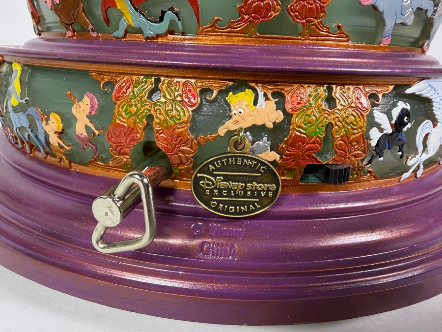 Vintage Disney Store Exclusive Fantasia 65th Anniversary Sorcerer Mickey Mouse Musical Tower Snow Globe 15'H [Photo 8]