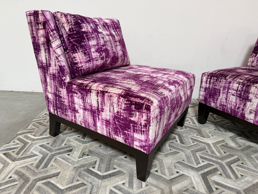 Pair Of Custom Lounge Chairs 34W X 34D X 36H Retails $9,000 [Photo 7]