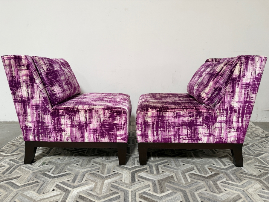 Pair Of Custom Lounge Chairs 34W X 34D X 36H Retails $9,000 [Photo 9]