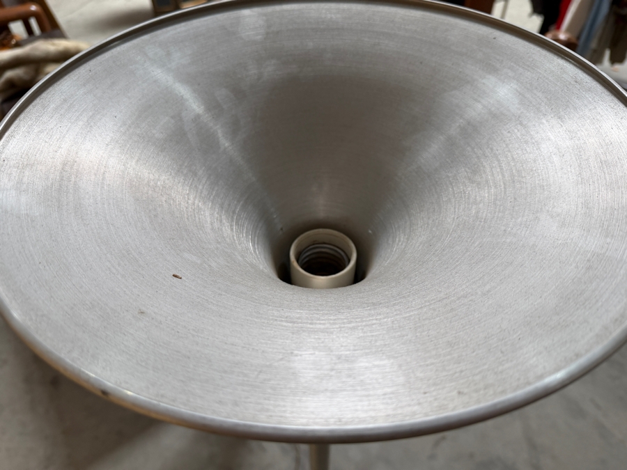 Vintage Art Deco Machine Age Aluminum Floor Lamp 64.5'H [Photo 2]
