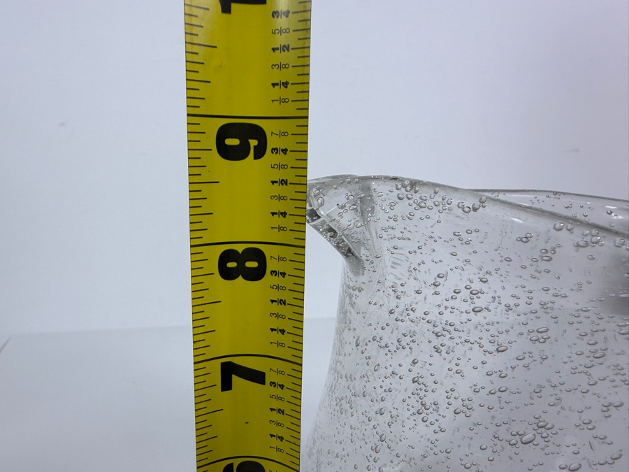 Vintage Bubble Glass Pitcher 8.5'H [Photo 6]