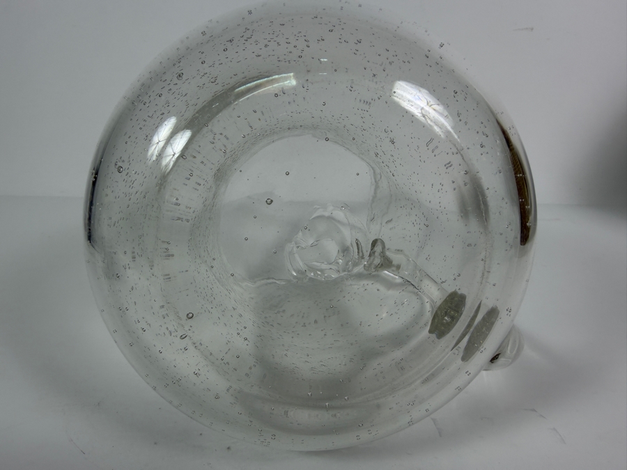 Vintage Bubble Glass Pitcher 8.5'H [Photo 5]