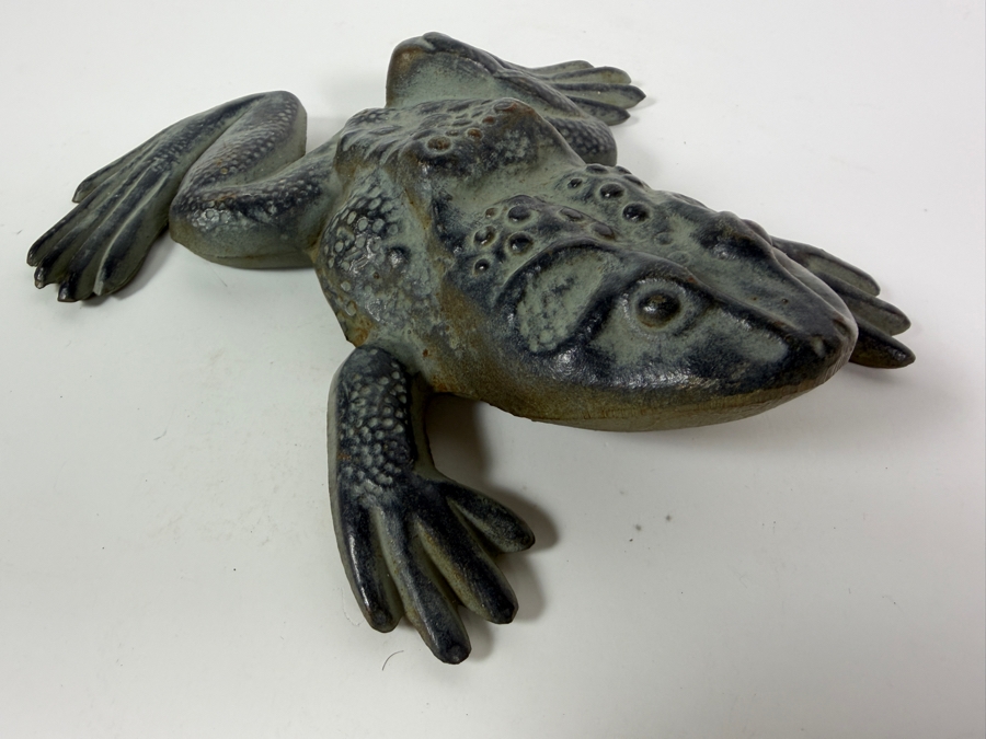 Vintage Cast-iron Frog Doorstop by Virginia Metalcrafters 18-21 8'L [Photo 3]