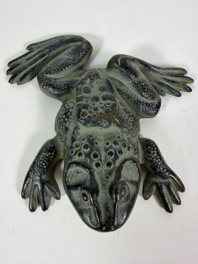 Vintage Cast-iron Frog Doorstop by Virginia Metalcrafters 18-21 8'L [Photo 10]