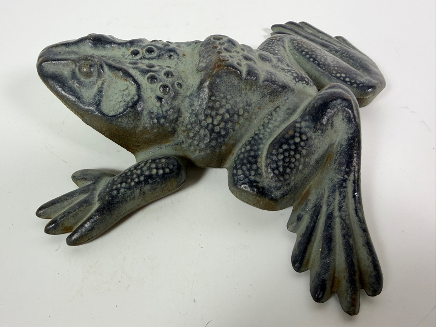 Vintage Cast-iron Frog Doorstop by Virginia Metalcrafters 18-21 8'L [Photo 5]