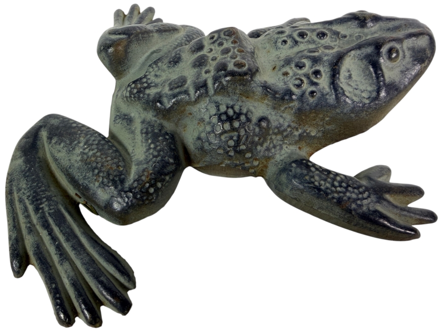 Vintage Cast-iron Frog Doorstop by Virginia Metalcrafters 18-21 8'L
