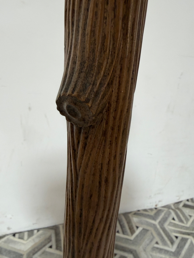 Vintage Mid-Century Modern Rustic Handcrafted Faux Bois Tree Branch Tripod Floor Lamp 63'H [Photo 5]