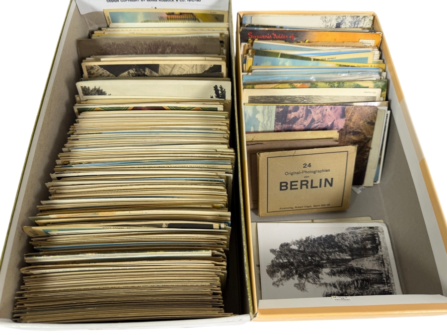 Large Lot Of Vintage And Antique Souvenir Postcards - See Photos for Small Sampling