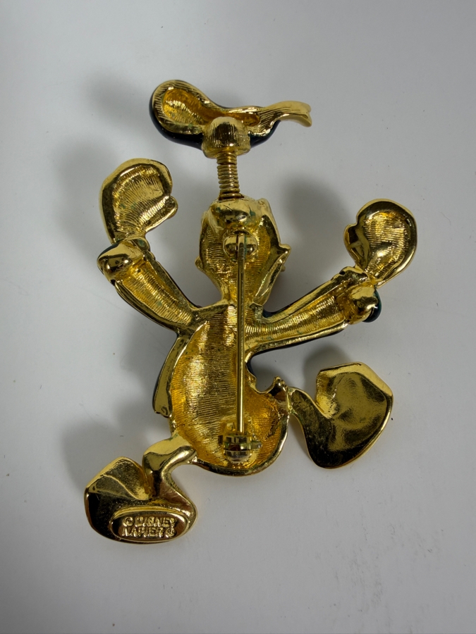Vintage Disney Napier Donald Duck Enamel Brooch Pin [Photo 3]
