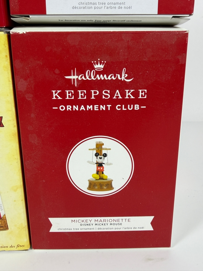 Just Added - Hallmark Keepsake Christmas Ornament Lot Of 4 2005 Disney Cinderella Wedding Day Dance 2019 Mickey Marionette 2021 Animaniacs Merry To The Max 2021 Toy Story Forky And Friends New In Box [Photo 3]