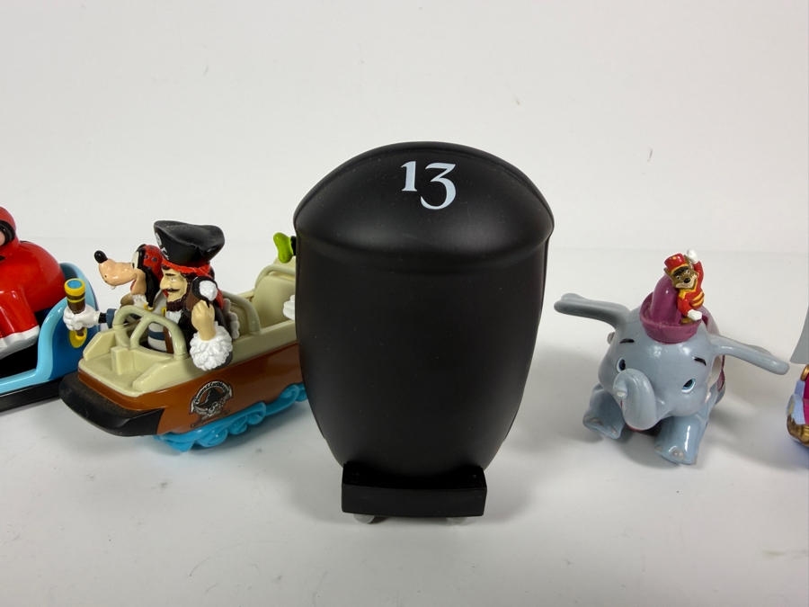 Just Added - Disney Theme Park Collection Diecast Metal Vehicles 5 Piece Set Alice In Wonderland Pirates Of The Caribbean Haunted Mansion Dumbo Peter Pan Flight Ride Vehicles Collectible [Photo 8]