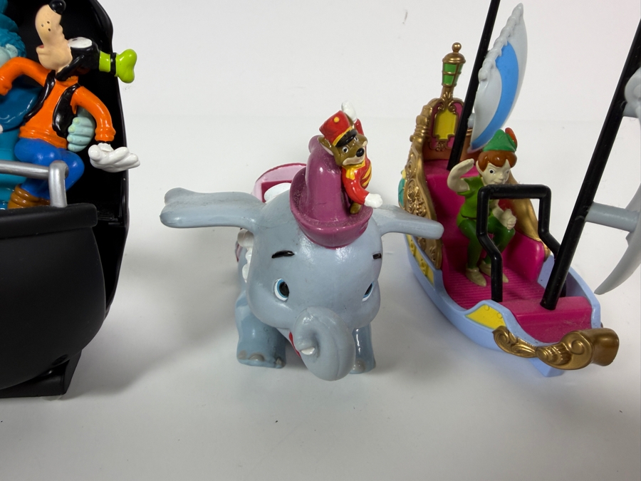 Just Added - Disney Theme Park Collection Diecast Metal Vehicles 5 Piece Set Alice In Wonderland Pirates Of The Caribbean Haunted Mansion Dumbo Peter Pan Flight Ride Vehicles Collectible [Photo 5]