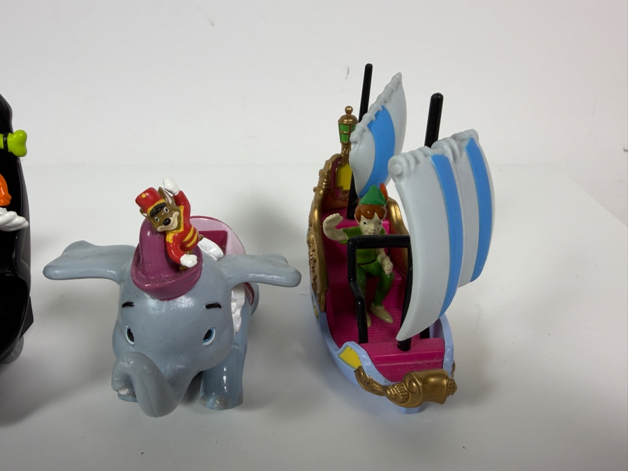 Just Added - Disney Theme Park Collection Diecast Metal Vehicles 5 Piece Set Alice In Wonderland Pirates Of The Caribbean Haunted Mansion Dumbo Peter Pan Flight Ride Vehicles Collectible [Photo 6]