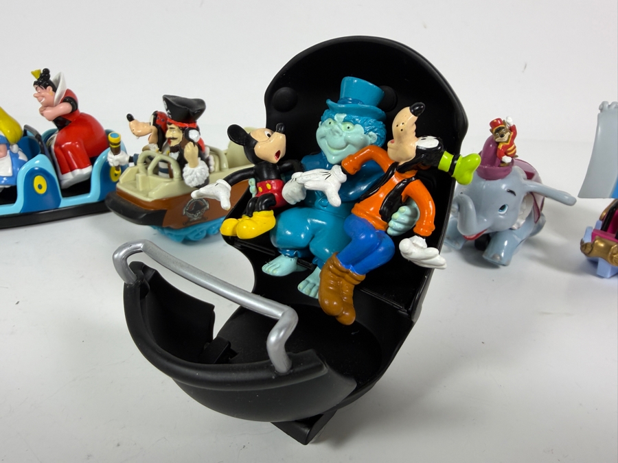 Just Added - Disney Theme Park Collection Diecast Metal Vehicles 5 Piece Set Alice In Wonderland Pirates Of The Caribbean Haunted Mansion Dumbo Peter Pan Flight Ride Vehicles Collectible [Photo 9]