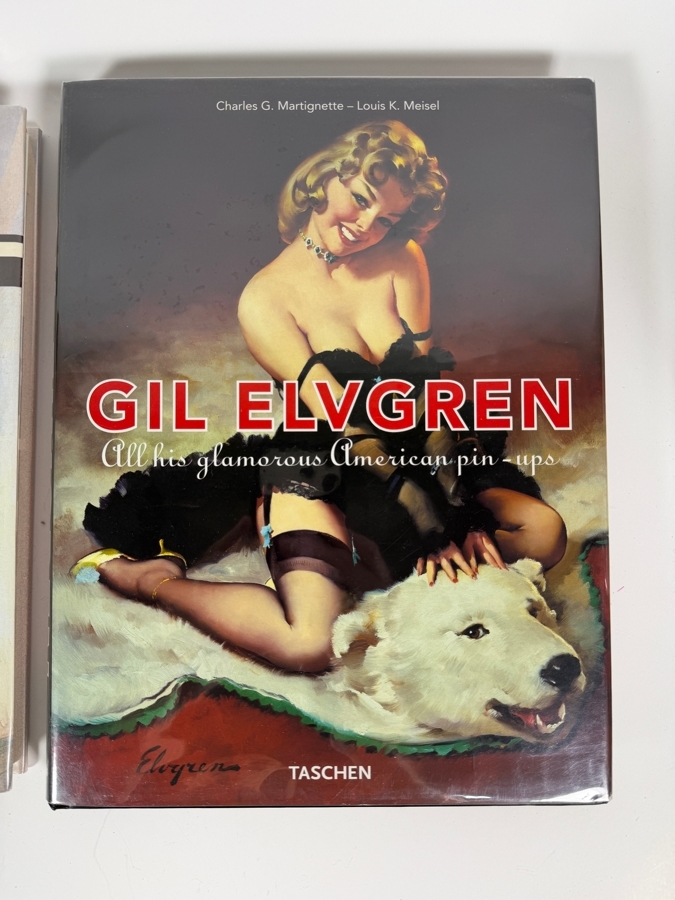 Just Added - Gil Elvgren Pin Up Girl Art Book Lot Of 2 Elvgren His Life And Art Hardcover Max Allan Collins Taschen Gil Elvgren All His Glamorous American Pin Ups Charles G Martignette Louis K Meisel [Photo 2]