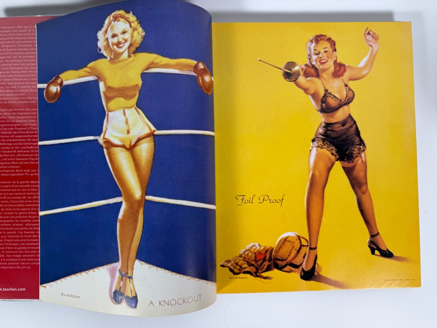 Just Added - Gil Elvgren Pin Up Girl Art Book Lot Of 2 Elvgren His Life And Art Hardcover Max Allan Collins Taschen Gil Elvgren All His Glamorous American Pin Ups Charles G Martignette Louis K Meisel [Photo 5]