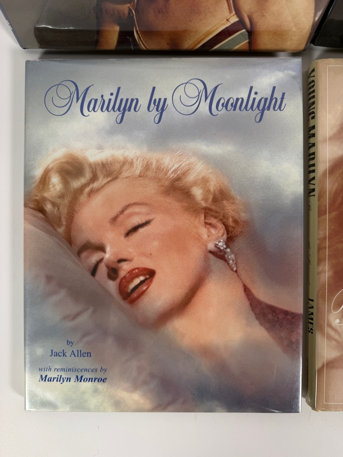 Just Added - Marilyn Monroe Hardcover Biography Picture Art Book Lot Of 4 The Birth Of Marilyn, Young Marilyn Becoming The Legend, From Beginning To End And Marilyn By Moonlight [Photo 2]