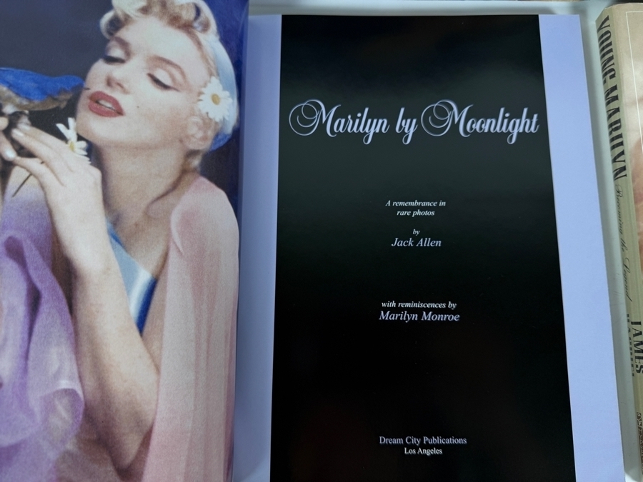 Just Added - Marilyn Monroe Hardcover Biography Picture Art Book Lot Of 4 The Birth Of Marilyn, Young Marilyn Becoming The Legend, From Beginning To End And Marilyn By Moonlight [Photo 6]