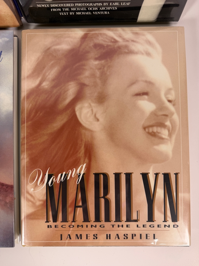 Just Added - Marilyn Monroe Hardcover Biography Picture Art Book Lot Of 4 The Birth Of Marilyn, Young Marilyn Becoming The Legend, From Beginning To End And Marilyn By Moonlight [Photo 3]