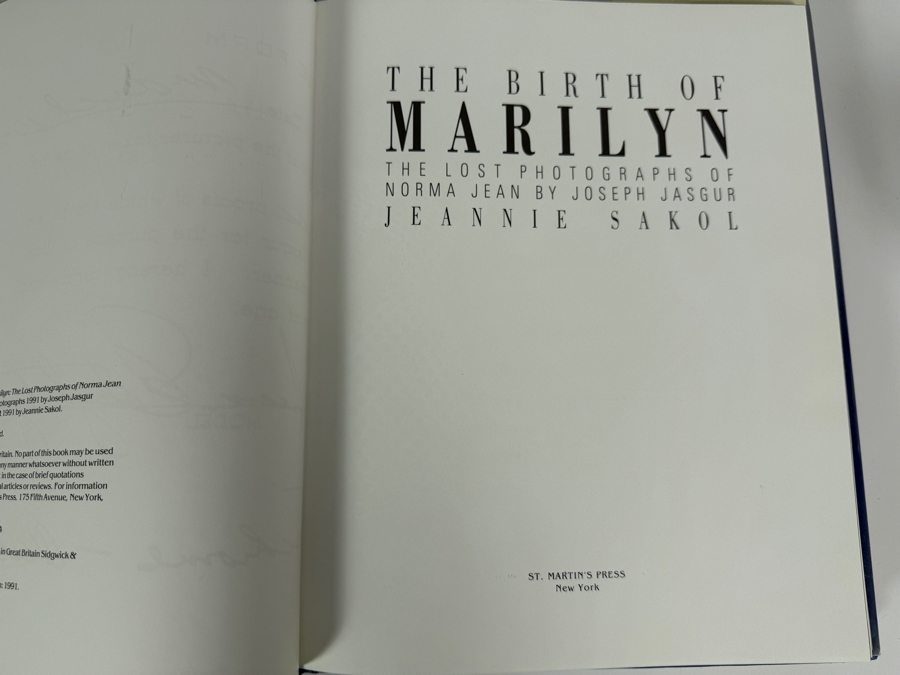 Just Added - Marilyn Monroe Hardcover Biography Picture Art Book Lot Of 4 The Birth Of Marilyn, Young Marilyn Becoming The Legend, From Beginning To End And Marilyn By Moonlight [Photo 15]