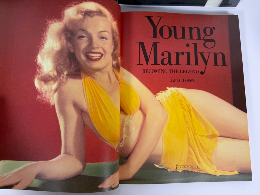Just Added - Marilyn Monroe Hardcover Biography Picture Art Book Lot Of 4 The Birth Of Marilyn, Young Marilyn Becoming The Legend, From Beginning To End And Marilyn By Moonlight [Photo 9]