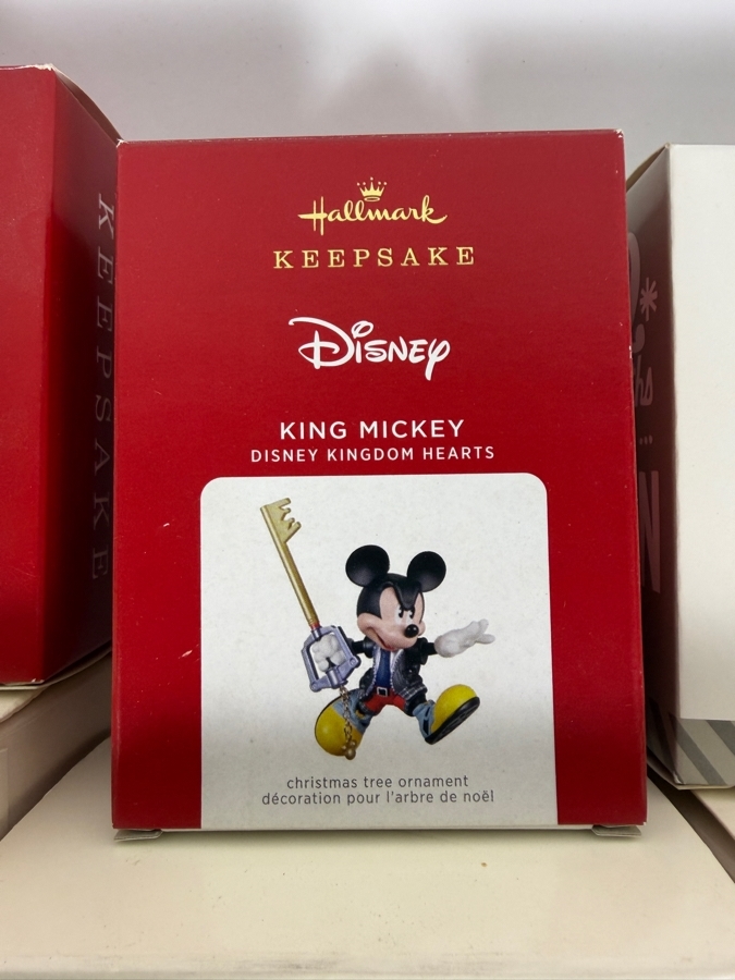 Just Added - New Hallmark Keepsake Disney Christmas Ornament Big Lot Of 9, Mickey Minnie, Princess Tower, Cinderella, King Mickey, Kingdom Hearts, Dashing Through The Mall, Hide N Peek, Pluto, Magic New In Box [Photo 9]
