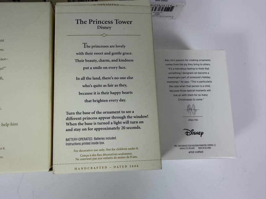 Just Added - New Hallmark Keepsake Disney Christmas Ornament Big Lot Of 9, Mickey Minnie, Princess Tower, Cinderella, King Mickey, Kingdom Hearts, Dashing Through The Mall, Hide N Peek, Pluto, Magic New In Box [Photo 14]