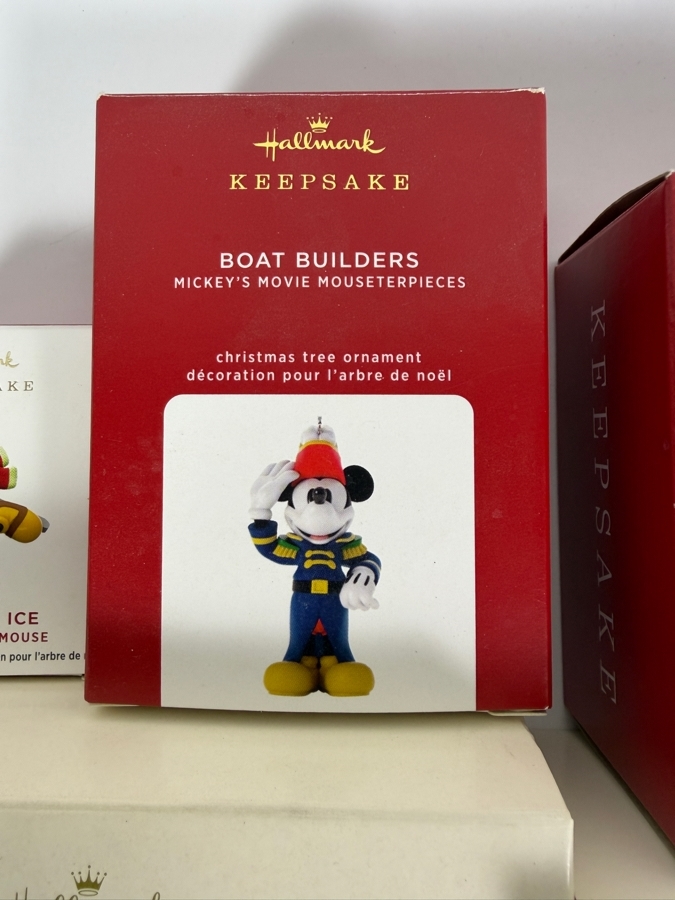 Just Added - New Hallmark Keepsake Disney Christmas Ornament Big Lot Of 9, Mickey Minnie, Princess Tower, Cinderella, King Mickey, Kingdom Hearts, Dashing Through The Mall, Hide N Peek, Pluto, Magic New In Box [Photo 10]