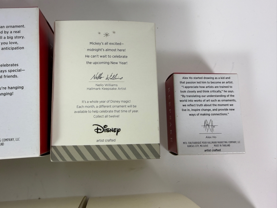 Just Added - New Hallmark Keepsake Disney Christmas Ornament Big Lot Of 9, Mickey Minnie, Princess Tower, Cinderella, King Mickey, Kingdom Hearts, Dashing Through The Mall, Hide N Peek, Pluto, Magic New In Box [Photo 15]