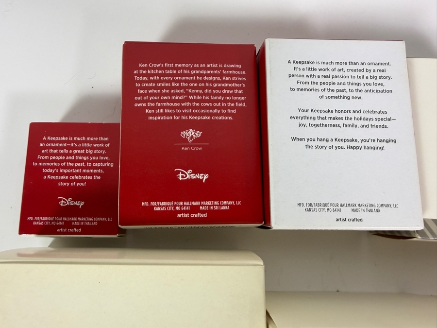 Just Added - New Hallmark Keepsake Disney Christmas Ornament Big Lot Of 9, Mickey Minnie, Princess Tower, Cinderella, King Mickey, Kingdom Hearts, Dashing Through The Mall, Hide N Peek, Pluto, Magic New In Box [Photo 16]