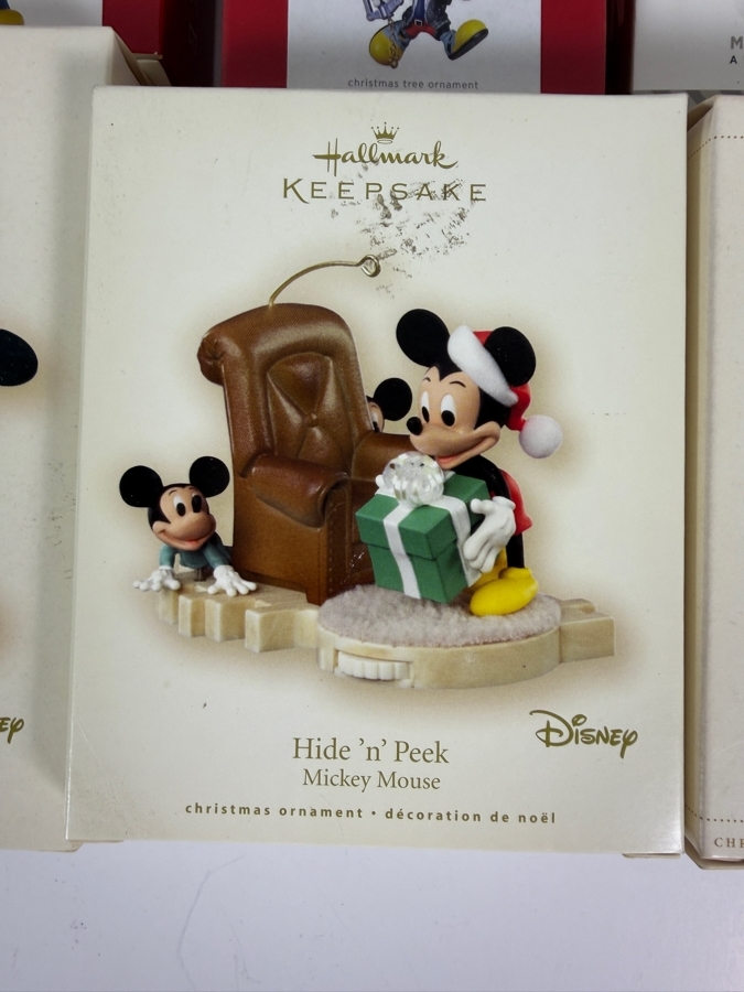 Just Added - New Hallmark Keepsake Disney Christmas Ornament Big Lot Of 9, Mickey Minnie, Princess Tower, Cinderella, King Mickey, Kingdom Hearts, Dashing Through The Mall, Hide N Peek, Pluto, Magic New In Box [Photo 4]