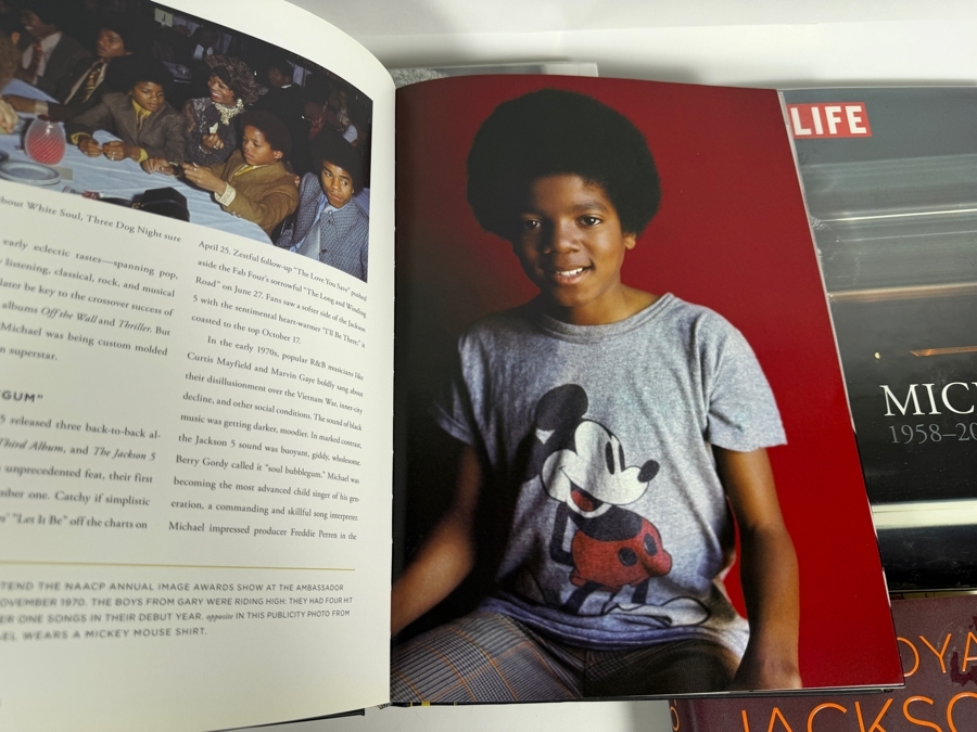 Just Added - Michael Jackson La Toya Jackson Book Lot Of 4, Michael Jackson A Life In Pictures, Life Magazine Michael 1958-2009, Michael Jackson Treasures Memorabilia Photos, Starting Over Biography Hardcover [Photo 13]
