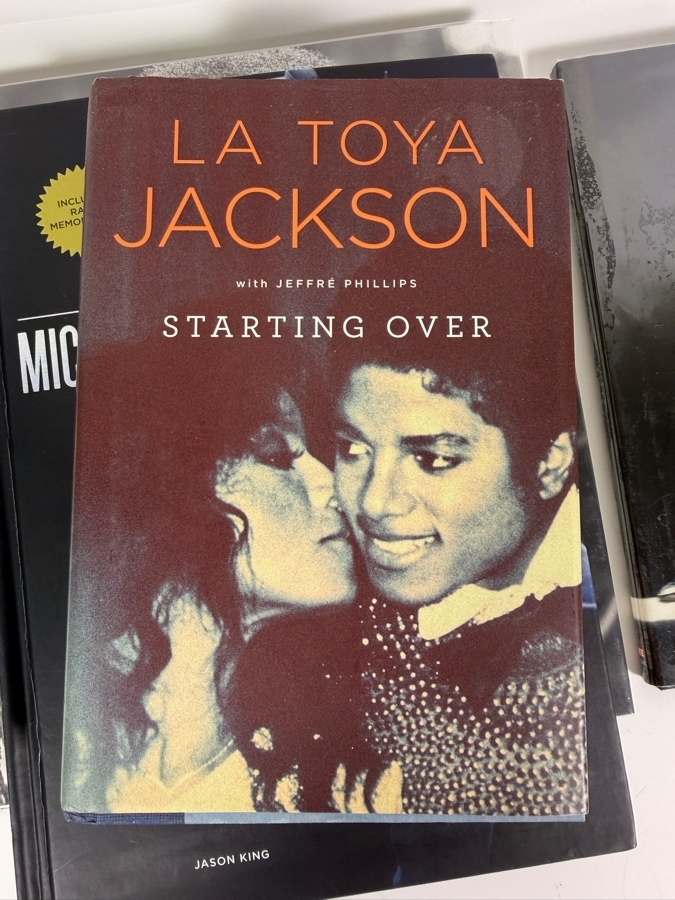 Just Added - Michael Jackson La Toya Jackson Book Lot Of 4, Michael Jackson A Life In Pictures, Life Magazine Michael 1958-2009, Michael Jackson Treasures Memorabilia Photos, Starting Over Biography Hardcover [Photo 15]