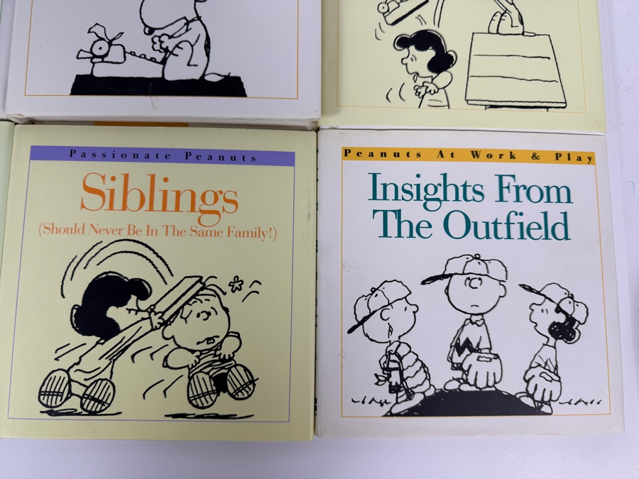 Just Added - Vintage Peanuts Charlie Brown Miniature Book Big Lot Of 12, Love Isnt Easy, Way Beyond Therapy, See You Later Litigator, Siblings, Tis The Season To Be Crabby, Life Is Like A Ten Speed Bicycle [Photo 4]