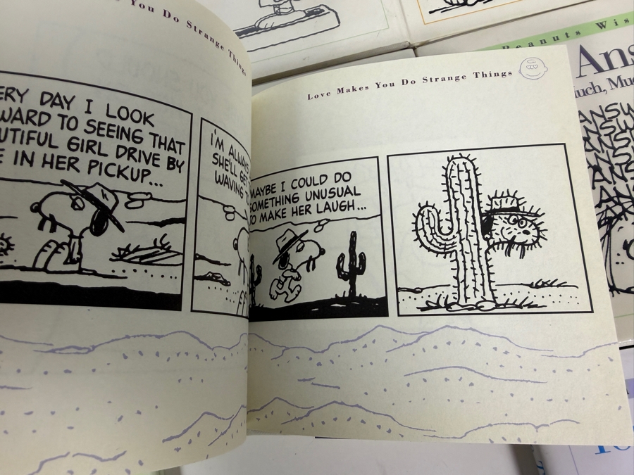 Just Added - Vintage Peanuts Charlie Brown Miniature Gift Book Big Lot Of 12, Have Another Cookie, A Good Caddie Is Hard To Find, Our Lines Must Be Crossed, Me Stressed Out, Lifes Answers, Love Isnt Easy [Photo 6]