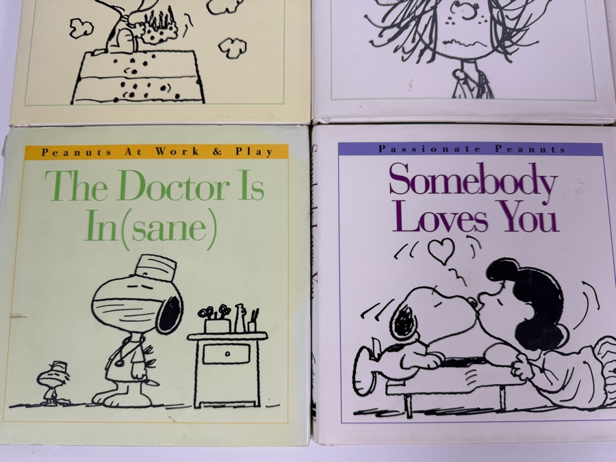 Just Added - Vintage Peanuts Charlie Brown Miniature Gift Book Big Lot Of 12, Have Another Cookie, A Good Caddie Is Hard To Find, Our Lines Must Be Crossed, Me Stressed Out, Lifes Answers, Love Isnt Easy [Photo 5]