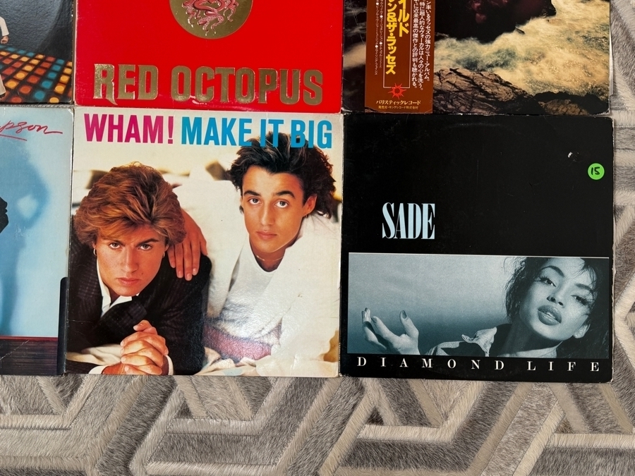 Just Added - Vintage Vinyl LP Record Lot Of Nine Featuring Wham Sade Duran Duran Jefferson Starship And Chocolate Milk [Photo 4]