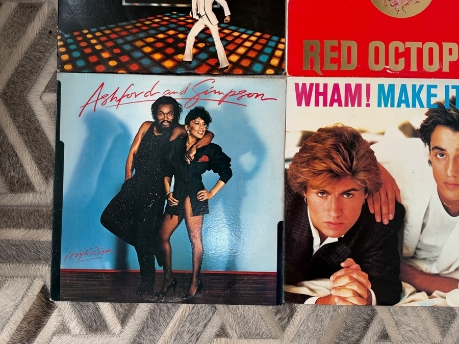 Just Added - Vintage Vinyl LP Record Lot Of Nine Featuring Wham Sade Duran Duran Jefferson Starship And Chocolate Milk [Photo 5]